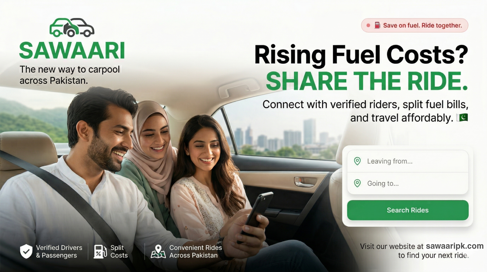 Affordable Ride Image Sawaari – Affordable Ride Sharing in Pakistan